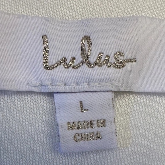 Lulus Dress White Infinite Glory Maxi Strappy V Neck Wedding Boho Women’s Sz L - Picture 9 of 10